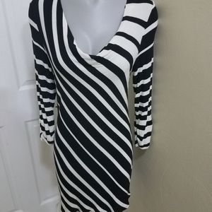 Medium white house black market stripe dress